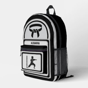 Taekwondo Player, Geburtstagsgeschenk, Team Karate Bedruckter Rucksack