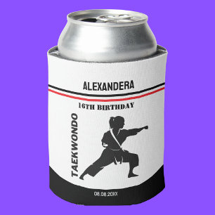 Taekwondo Player, Geburtstagsgeschenk, Team Karate Dosenkühler
