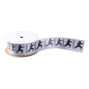 Taekwondo Player, Geburtstagsgeschenk, Team Karate Satinband