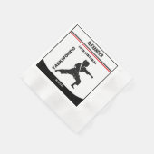 Taekwondo Player, Geburtstagsgeschenk, Team Karate Serviette (Ecke)