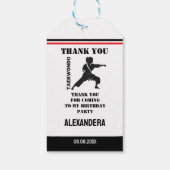 Taekwondo Player, Geburtstagskamerad, Team Karate Geschenkanhänger (Rückseite)