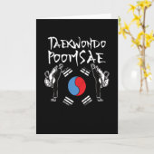 Taekwondo PoomSae Uniform Koreanisches Logo Karte (Gelbe Blume)