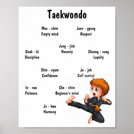 Taekwondo Poster (Vorne)