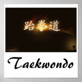 Taekwondo Print Poster (Vorne)