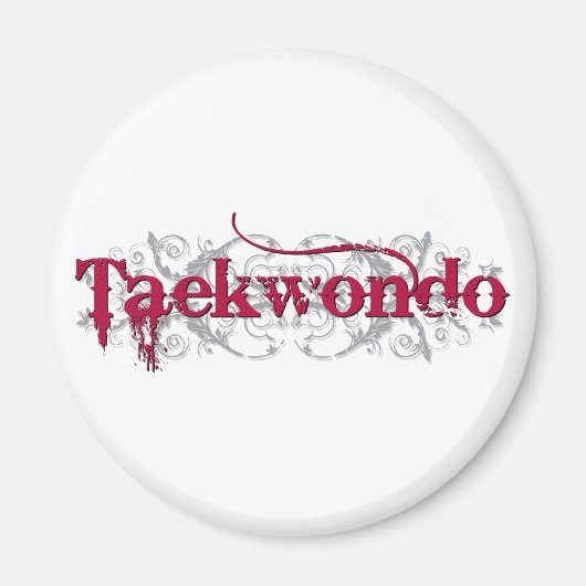 Taekwondo Red Magnet (Vorne)