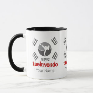Taekwondo Retro Korea Flagge Kampfsport Vintage Tasse
