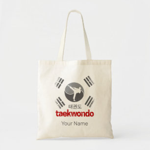 Taekwondo Retro Korea Flagge Kampfsport Vintage Tragetasche