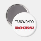 Taekwondo Rocks Magnet (Vorderseite/Rückseite)