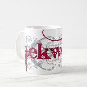 Taekwondo-Rot Kaffeetasse (Vorderseite Links)