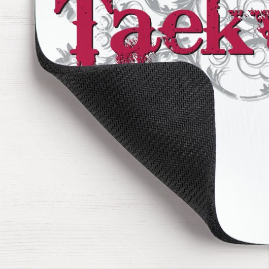 Taekwondo-Rot Mousepad (Ecke)