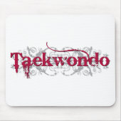 Taekwondo-Rot Mousepad (Vorne)