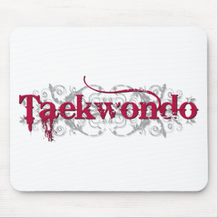 Taekwondo-Rot Mousepad