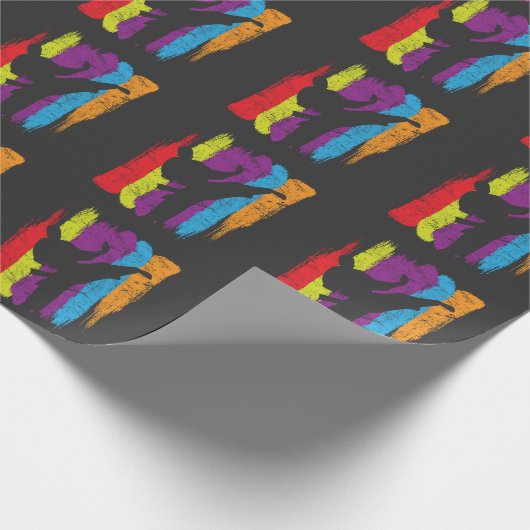 Taekwondo schnallt geschenkpapier (Ecke)