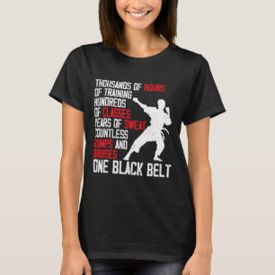 Taekwondo Schwarzgurt Lustig Karate Judo Martial A T-Shirt