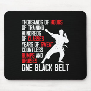 Taekwondo Schwarzgurtel Lustig Karate Judo Martial Mousepad