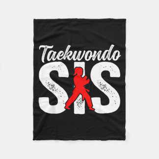 Taekwondo-Schwester Taekwondo-Kämpferin Fleecedecke