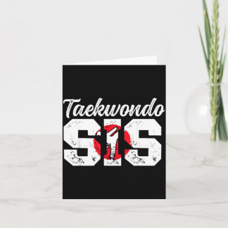 Taekwondo Schwester Taekwondo-Kämpferin Karte