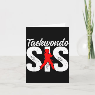 Taekwondo-Schwester Taekwondo-Kämpferin Karte