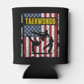Taekwondo Self Control Flag Dosenkühler (Rückseite)