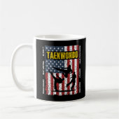 Taekwondo Self Control Flag Kaffeetasse (Links)