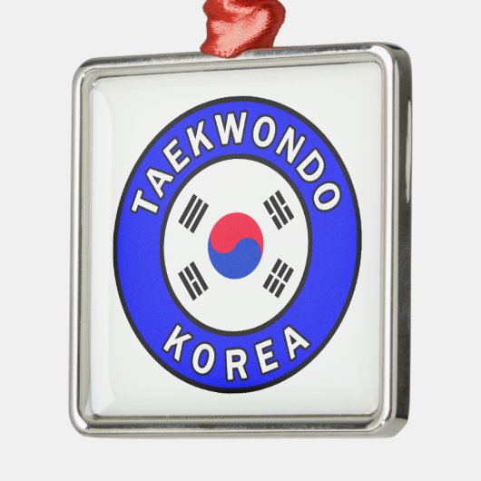 Taekwondo Silbernes Ornament (Links)