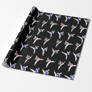 Taekwondo Sparring-Wrapping Geschenkpapier