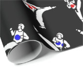 Taekwondo Sparring-Wrapping Geschenkpapier (Rolleneckpunkt)