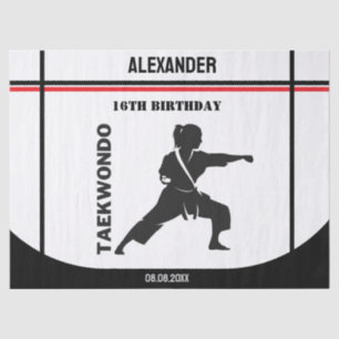 Taekwondo-Spieler, Geburtstagsgeschenk, Team Karat Seidenpapier