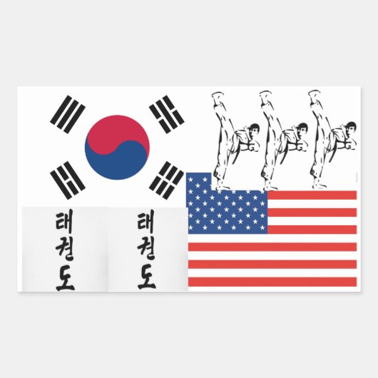 Taekwondo Sticker (Vorderseite)