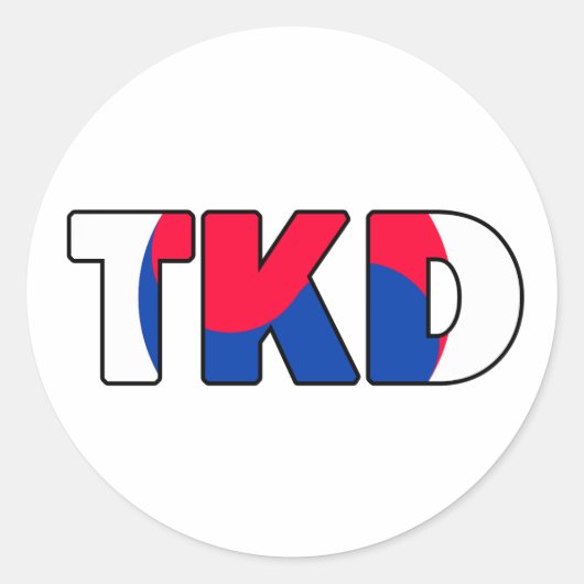 Taekwondo Sticker (Vorderseite)