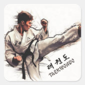 Taekwondo Stickers (Vorderseite)