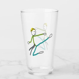 Taekwondo Stickman Glas