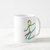 Taekwondo Stickman Kaffeetasse (VorderseiteRechts)