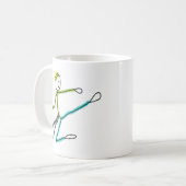 Taekwondo Stickman Kaffeetasse (Vorderseite Links)