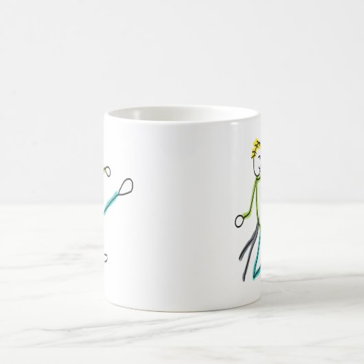 Taekwondo Stickman Kaffeetasse (Mittel)