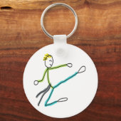 Taekwondo Stickman Schlüsselanhänger (Rückseite)