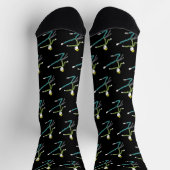 Taekwondo Stickman Socken (Oben)