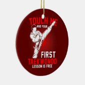 Taekwondo Tae Kwon Do Boys Keramik Ornament (Rechts)