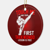 Taekwondo Tae Kwon Do Boys Keramik Ornament (Links)