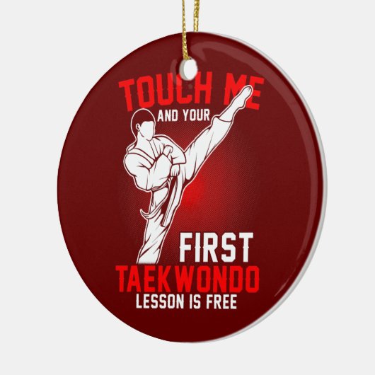 Taekwondo Tae Kwon Do Boys Keramik Ornament (Links)