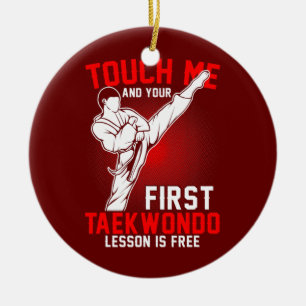 Taekwondo Tae Kwon Do Koreanische Selbstverteidigu Keramik Ornament