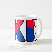 Taekwondo-Tasse Kaffeetasse (VorderseiteRechts)