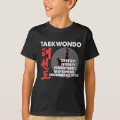 Taekwondo Tenets Martial Artists Tae Kwon do T-Shirt (Vorderseite)