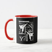 Taekwondo Terminologie für Kampfkunst Tasse (Links)
