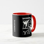 Taekwondo Terminologie für Kampfkunst Tasse (VorderseiteRechts)