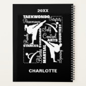 Taekwondo Terminologieplaner für Kampfkunst Planer (Rückseite)