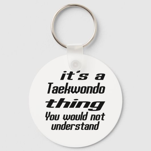 Taekwondo Thing Designs Schlüsselanhänger (Vorderseite)