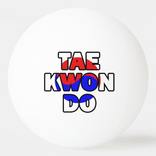 Taekwondo Tischtennisball (Vorderseite)