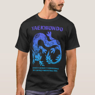 Taekwondo Tkd Tae Kwon Do Dragon Martial T-Shirt
