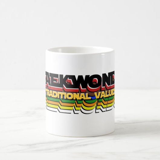 TaeKwonDo Traditionelle Werte Kaffeetasse (Mittel)